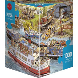Puzzle 1000 pzs.GOBEL & KNORR, Boatyard